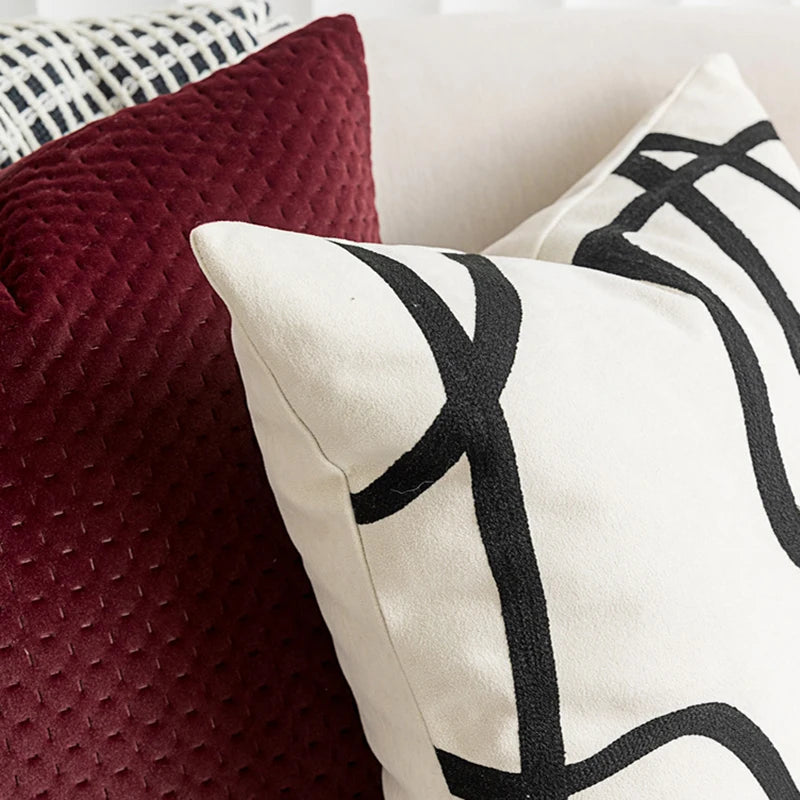 Dusty Rose Textured Cushion Cover Pink Square Pillow Soft shown in alternate product detail