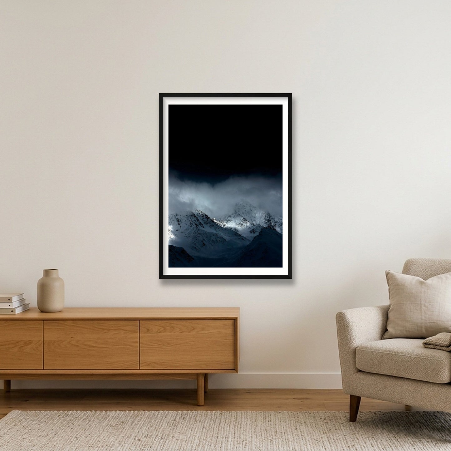 406 — 59×84cm, 23×33" Black Frame