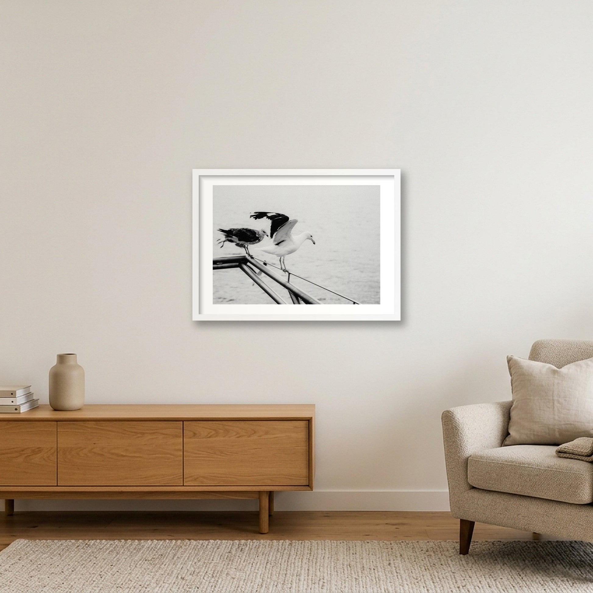 494 — 59×42cm, 23×17" White Frame