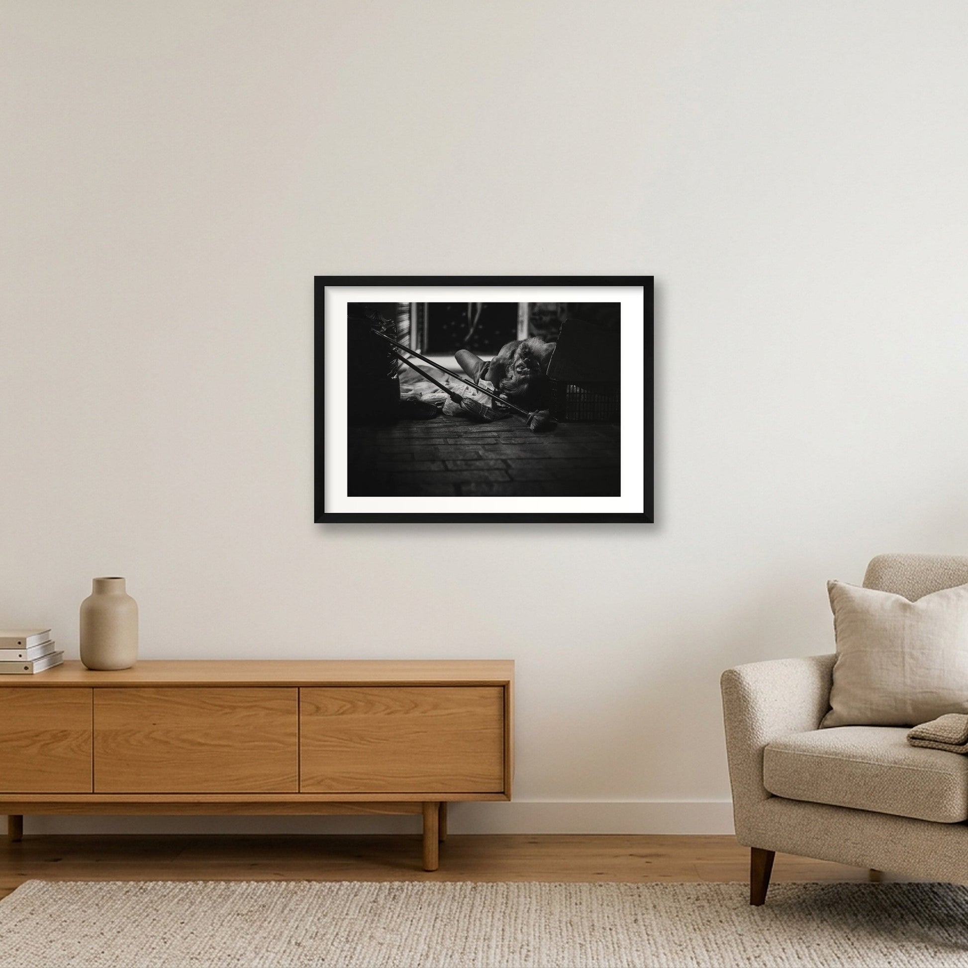 1895  — 59×42cm, 23×17" Black Frame