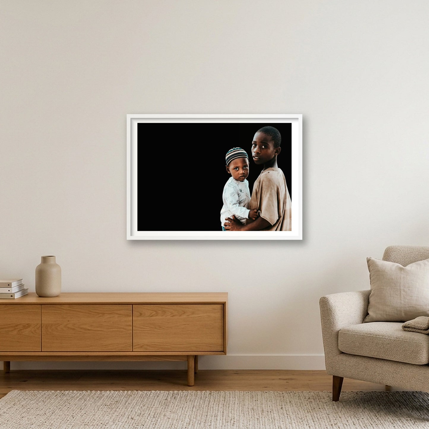 116 — 84×59cm, 33×23" White Frame