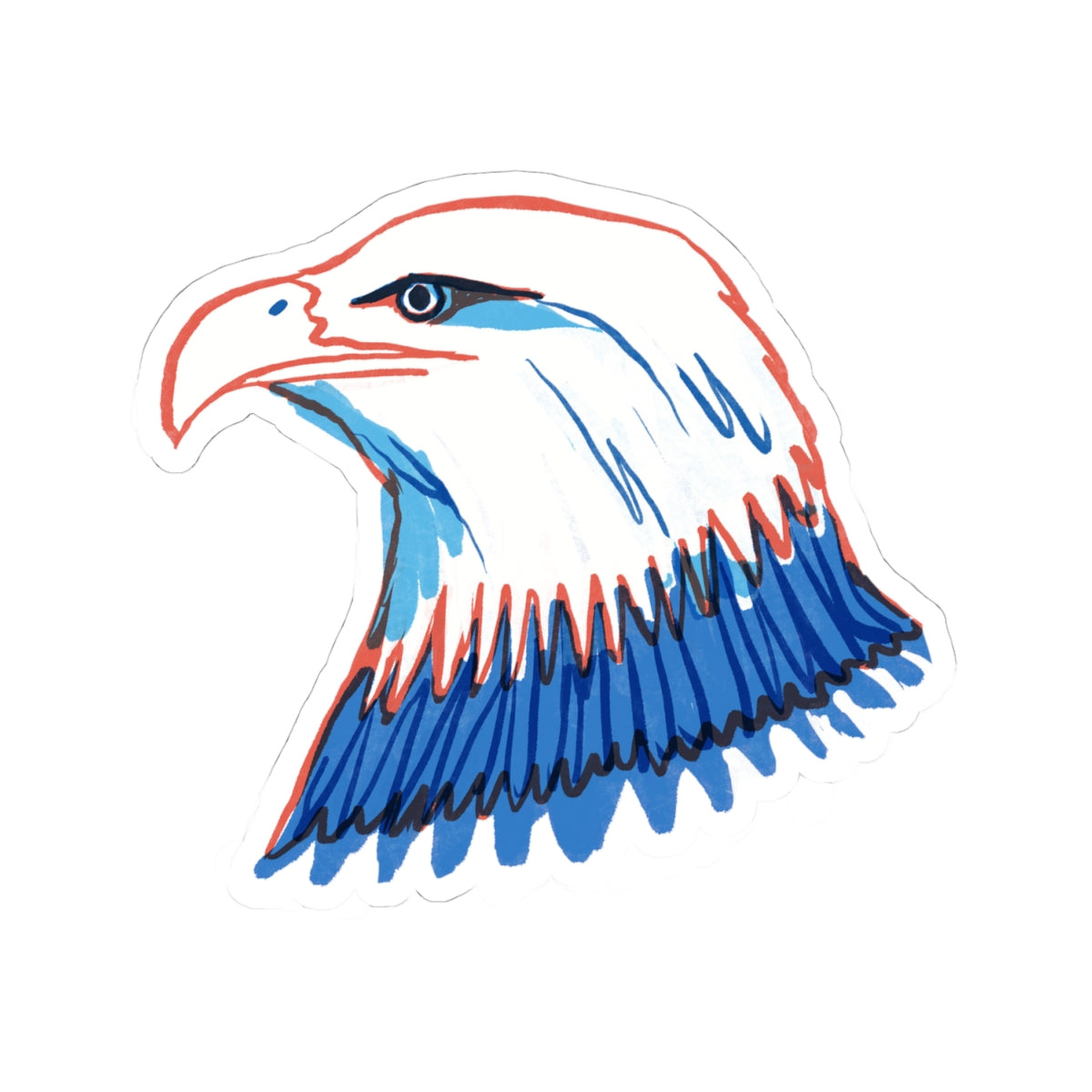Eagle Sticker For 4th Of July Party Decal Patriotic Vinyl DecalGift For Her Independence Day – product image 2