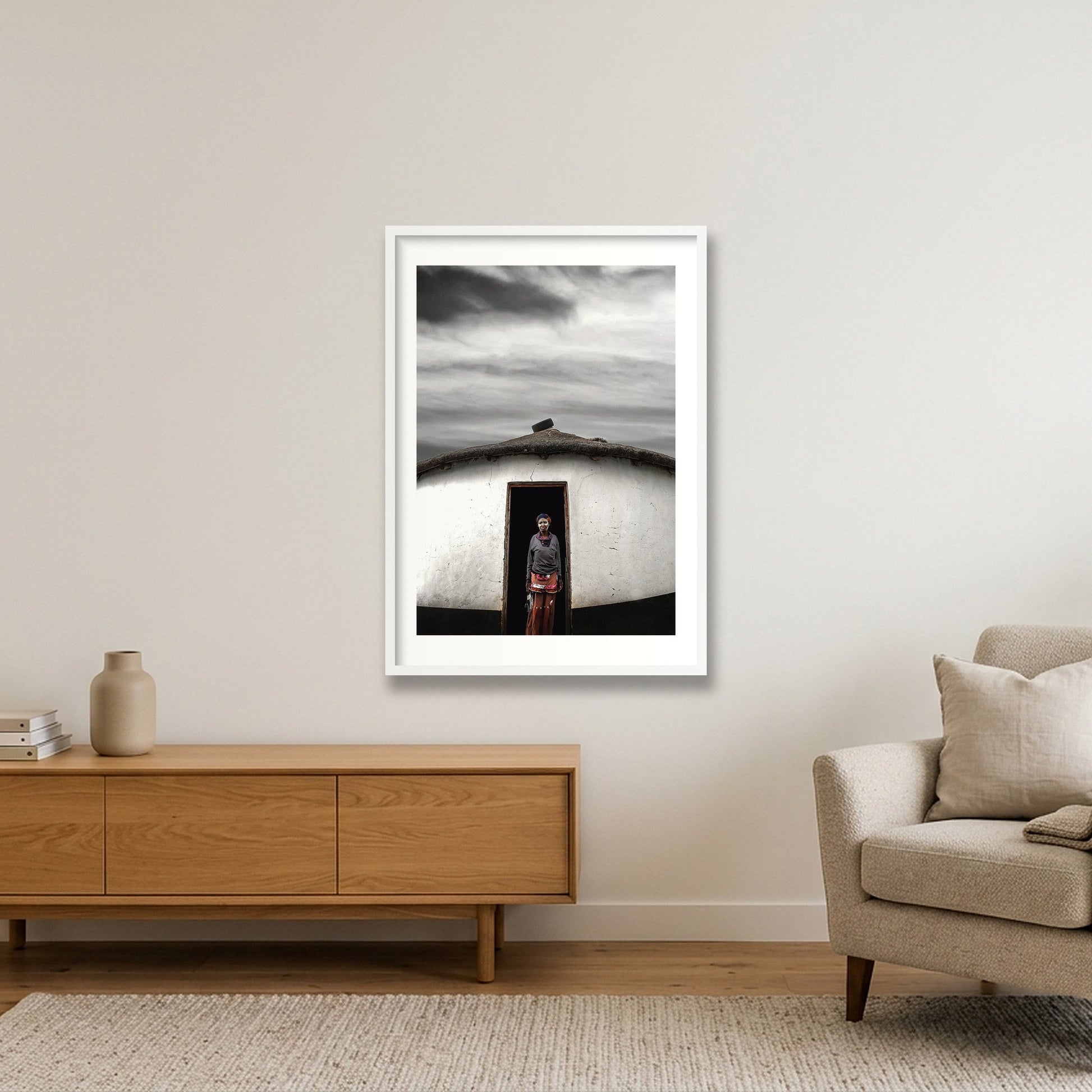 27 — 59×84cm, 23×33" White Frame