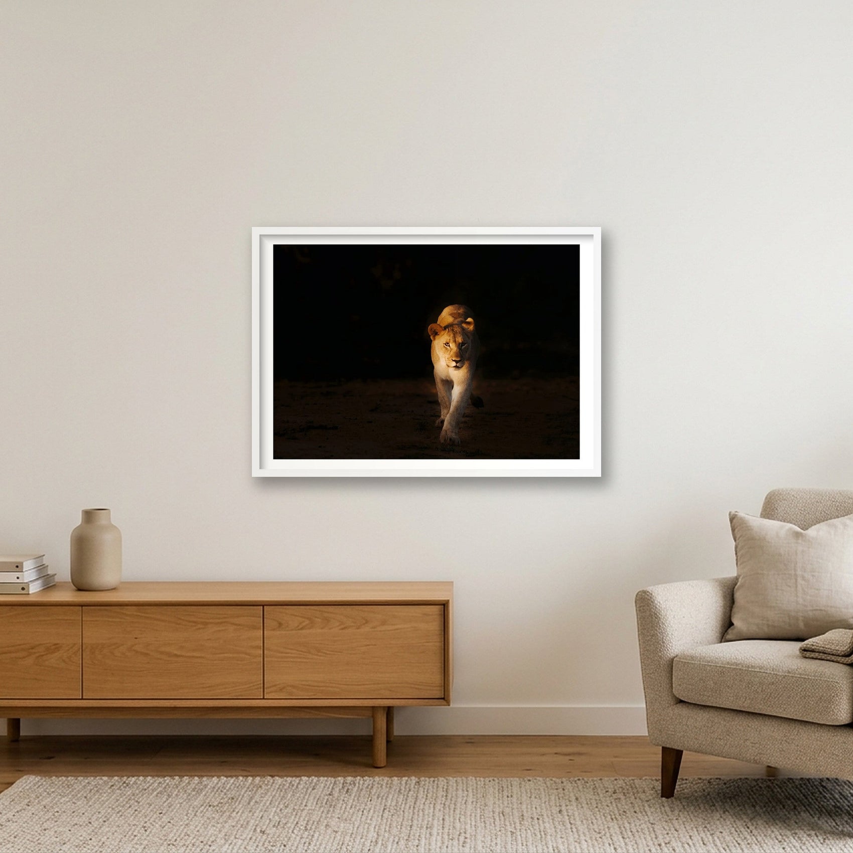 416 — 84×59cm, 33×23" White Frame