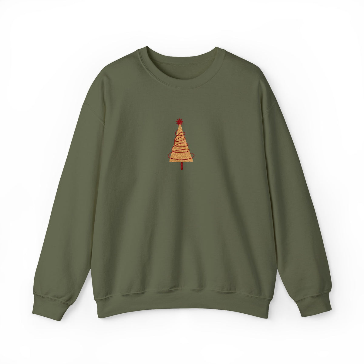 Embroidered Christmas Tree Sweatshirt Gift For Wife Minimal Holiday Crewneck Present For Mentor Quiet – product image 9