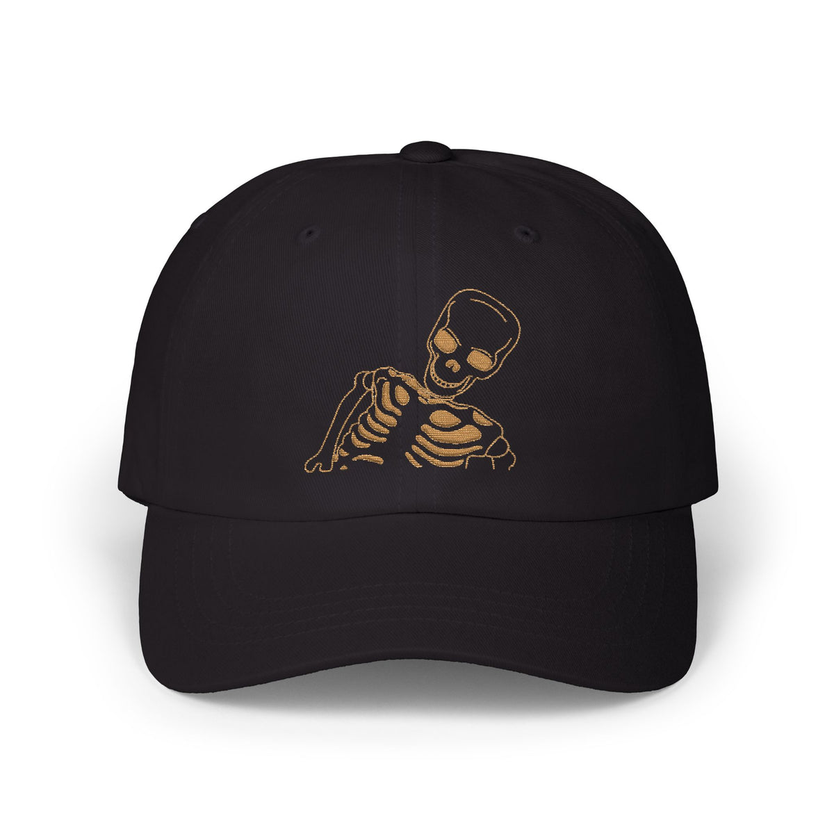 Embroidered Hat Cute Skeleton Cap For Halloween Party Outfit Spooky Season Outfit Cap Cute Skull Hat – product image 4