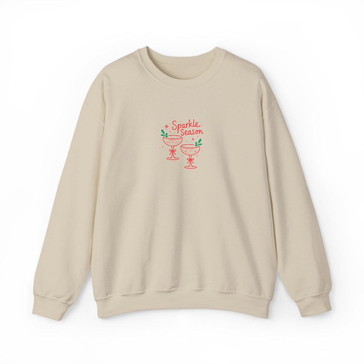 Embroidered Holiday Party Sweatshirt For Her Christmas Cocktail Crewneck Gift For Wife Festive – product image 10