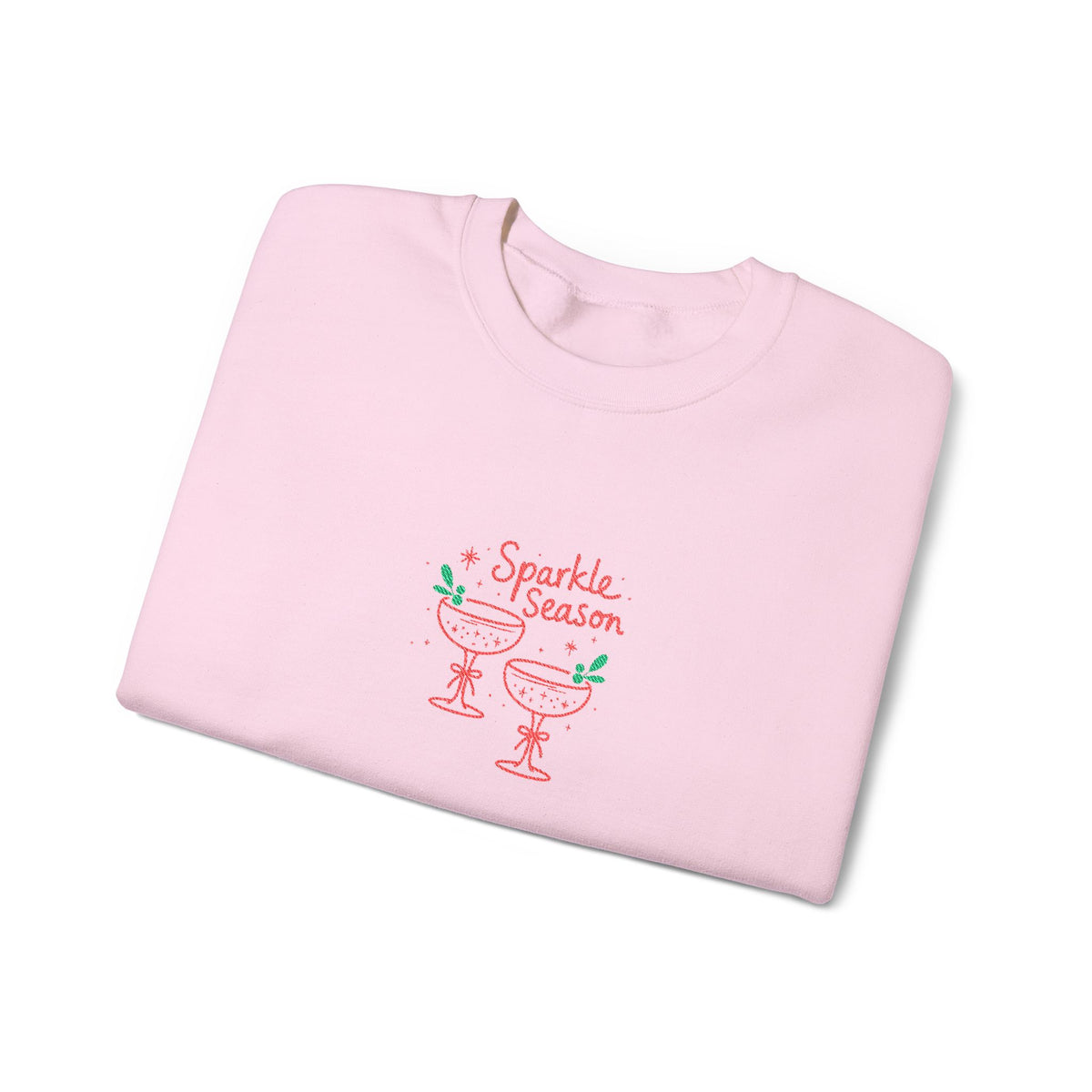Embroidered Holiday Party Sweatshirt For Her Christmas Cocktail Crewneck Gift For Wife Festive – product image 2