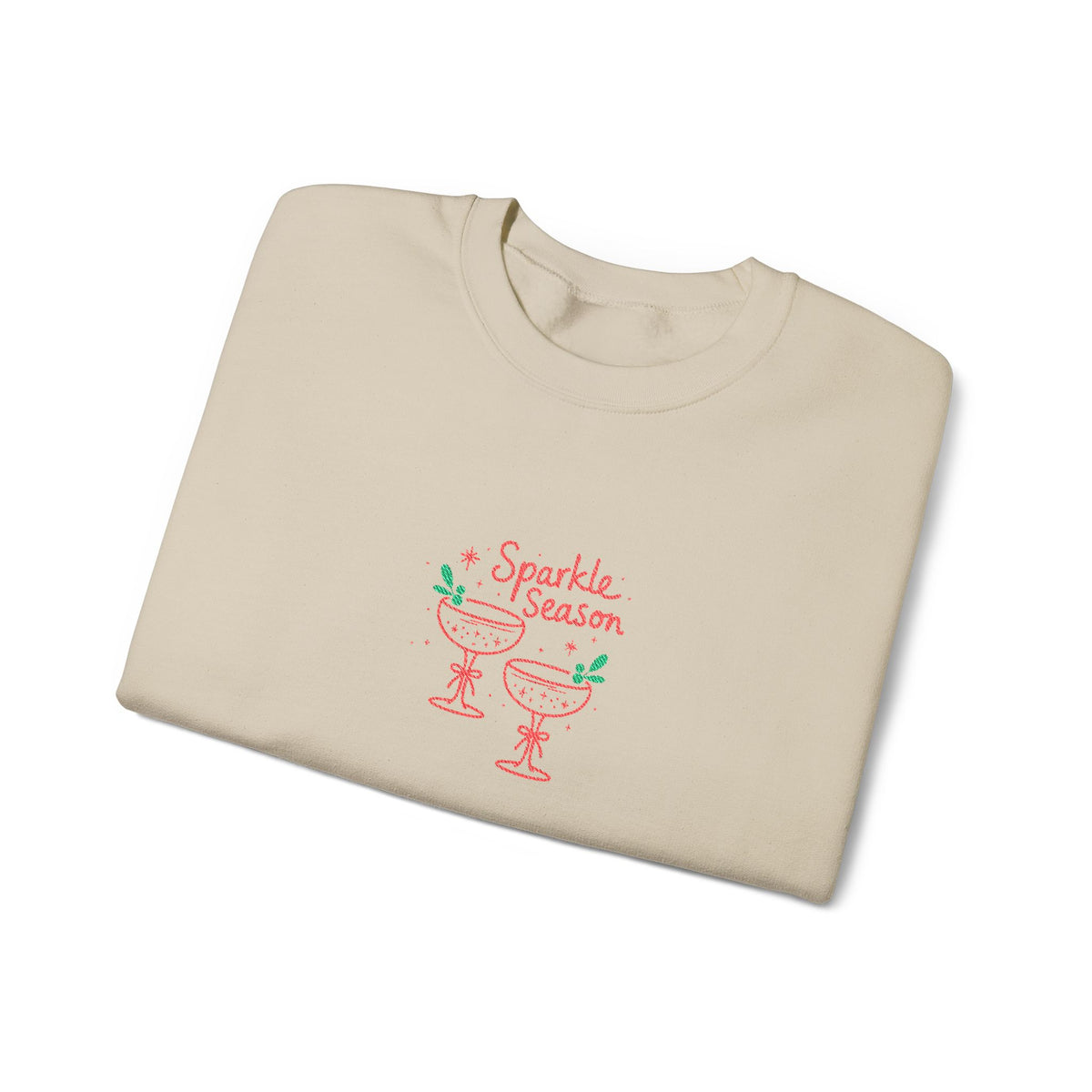 Embroidered Holiday Party Sweatshirt For Her Christmas Cocktail Crewneck Gift For Wife Festive – product image 3