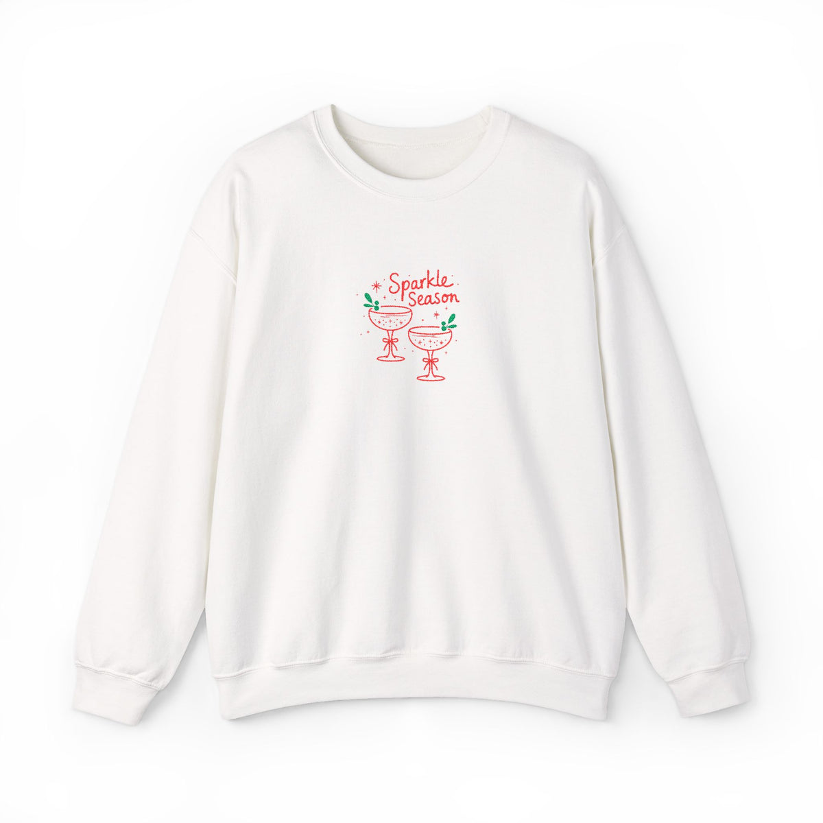 Embroidered Holiday Party Sweatshirt For Her Christmas Cocktail Crewneck Gift For Wife Festive – product image 4