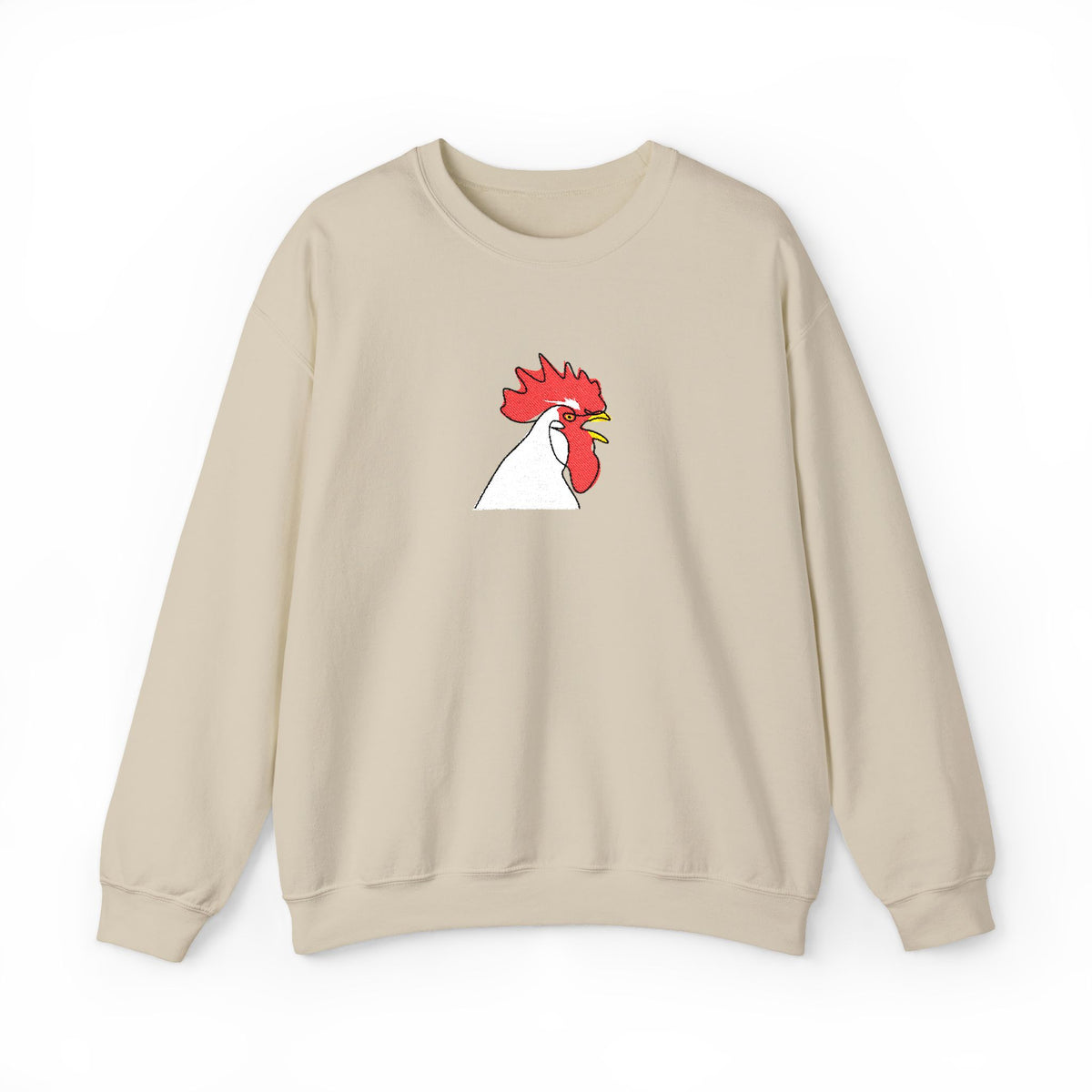 Embroidered Rooster Crewneck Sweatshirt Farmhouse Sweater Embroidery Animal Lover Gift Jumper – product image 10