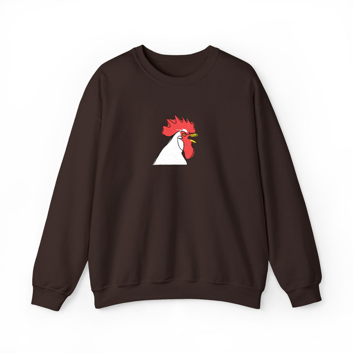 Embroidered Rooster Crewneck Sweatshirt Farmhouse Sweater Embroidery Animal Lover Gift Jumper – product image 6