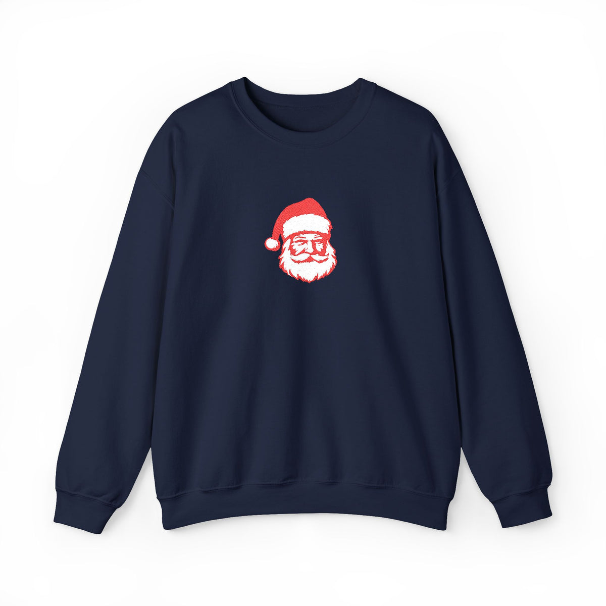 Embroidered Santa Sweatshirt For Christmas Outfit Cozy Christmas Crewneck Minimal Holiday Pullover – product image 14