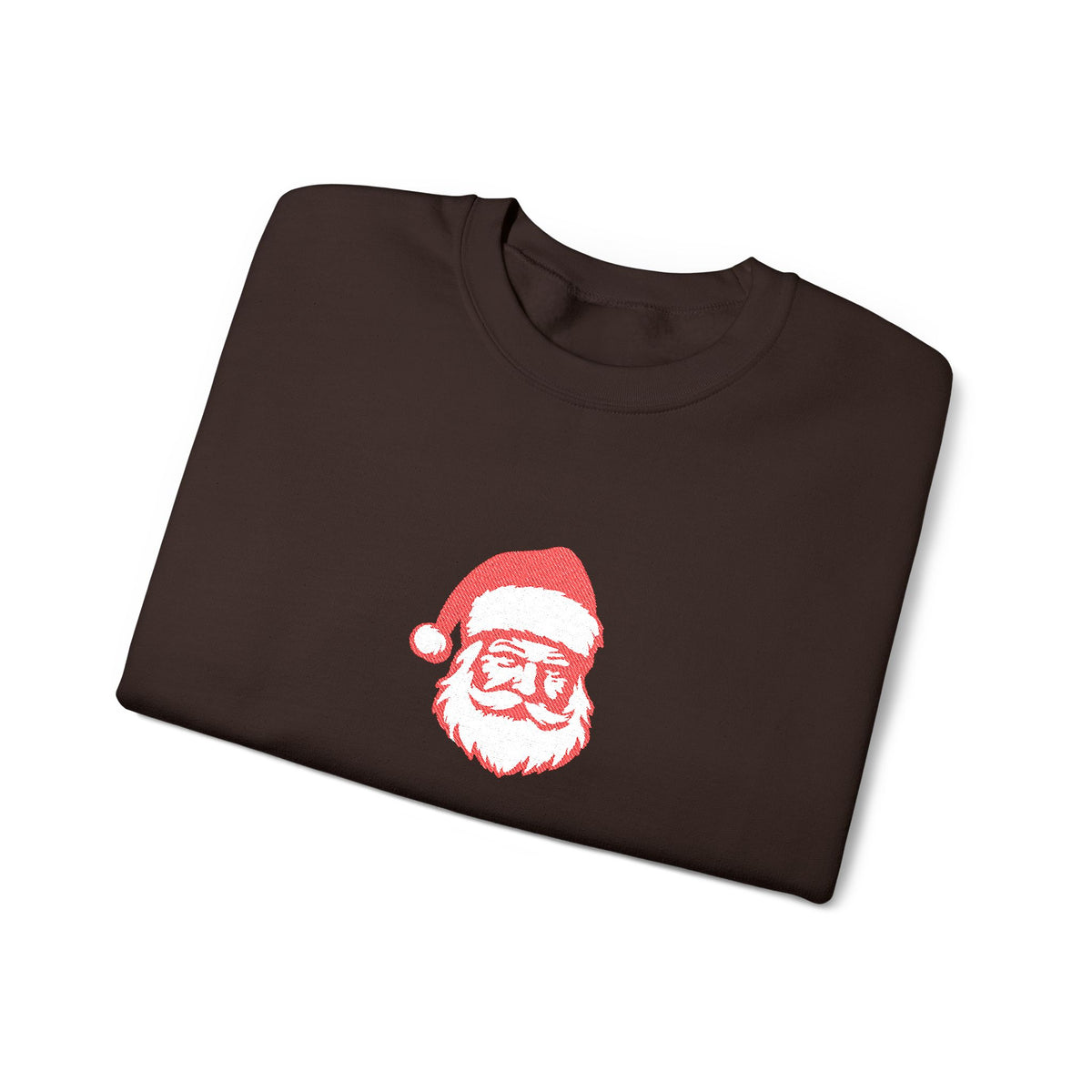 Embroidered Santa Sweatshirt For Christmas Outfit Cozy Christmas Crewneck Minimal Holiday Pullover – product image 4