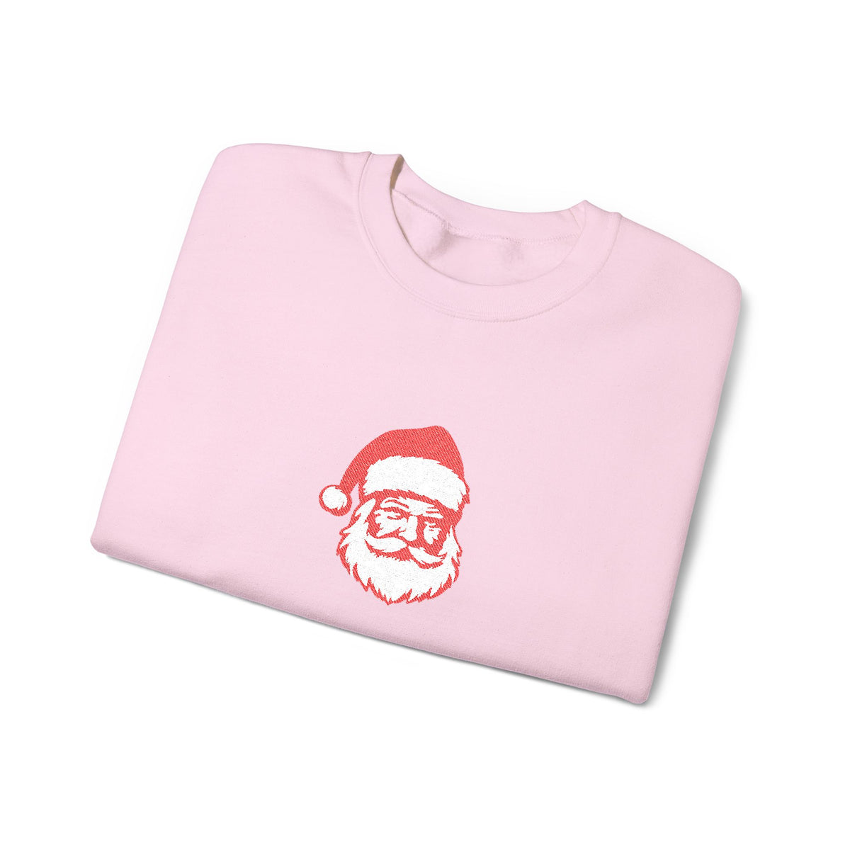 Embroidered Santa Sweatshirt For Christmas Outfit Cozy Christmas Crewneck Minimal Holiday Pullover – product image 5