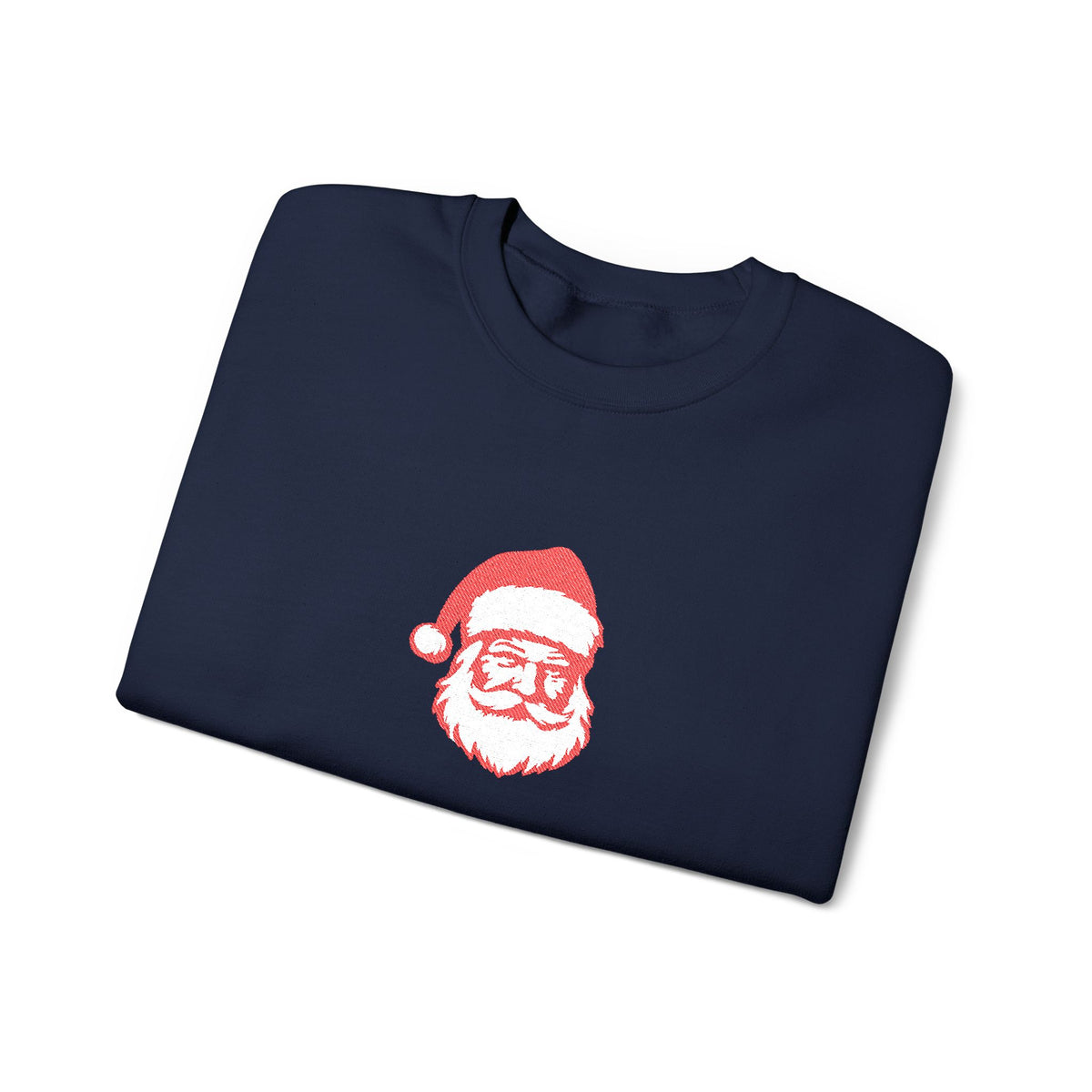 Embroidered Santa Sweatshirt For Christmas Outfit Cozy Christmas Crewneck Minimal Holiday Pullover – product image 6