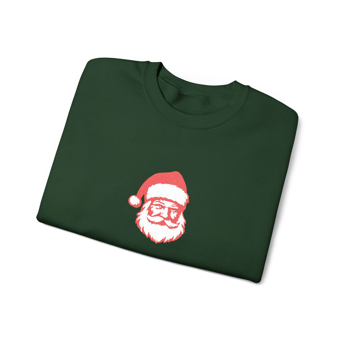 Embroidered Santa Sweatshirt For Christmas Outfit Cozy Christmas Crewneck Minimal Holiday Pullover – product image 7