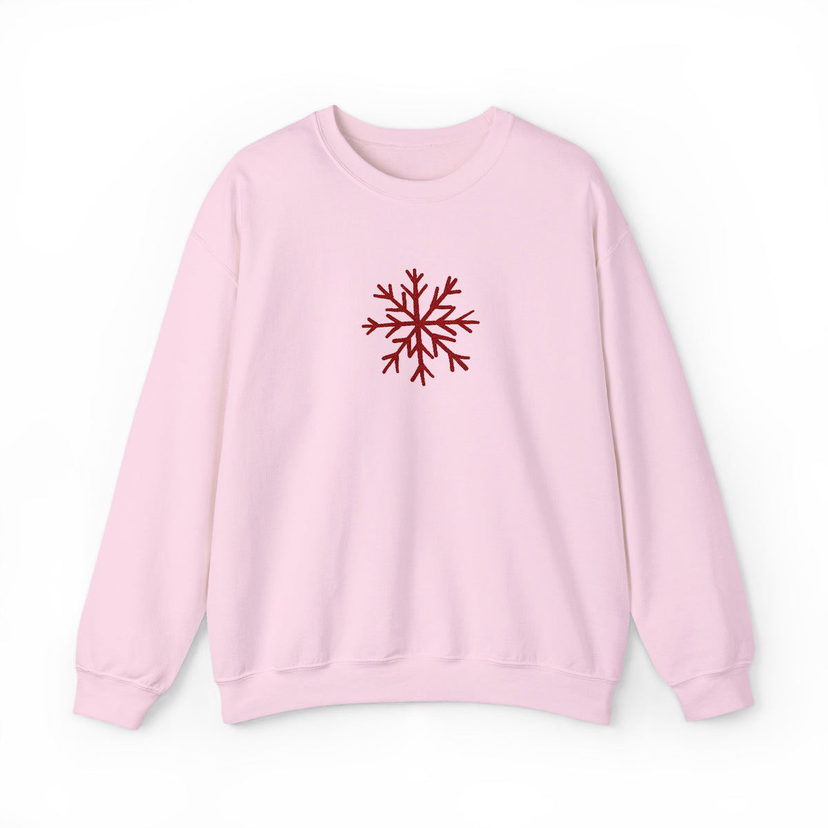 Embroidered Snowflake Sweatshirt Minimalist Winter Pullover Dainty Holiday Crewneck Subtle Festive – product image 9