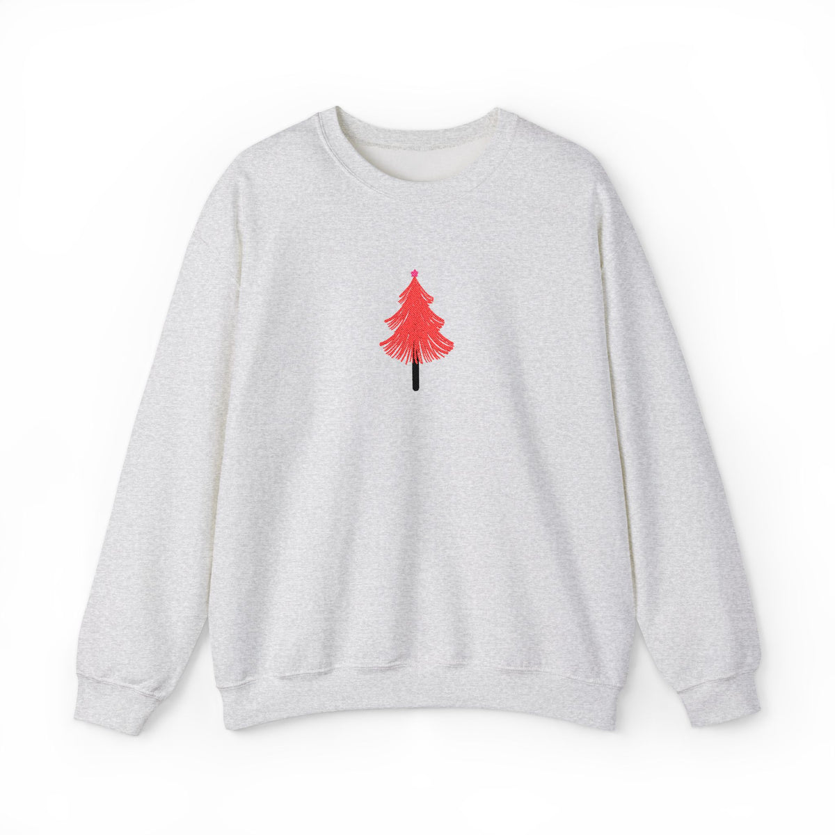 Embroidered Tree Sweatshirt Christmas Tree Pullover Gift For Her Crewneck Christmas Top Maximalist – product image 7
