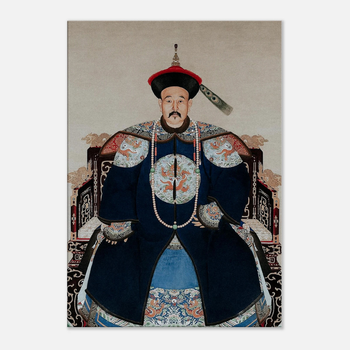 Chinese Imperial Portrait Wall Art Canvas Print Canvas Print wall art image 6