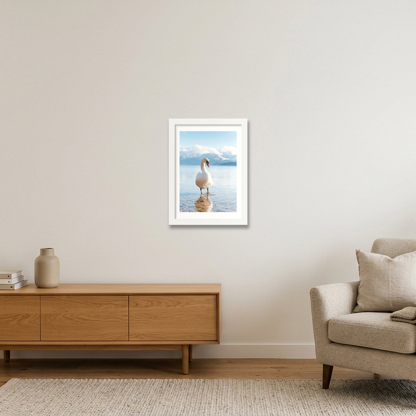 487 — A4 (21×30cm, 8×12") White Frame
