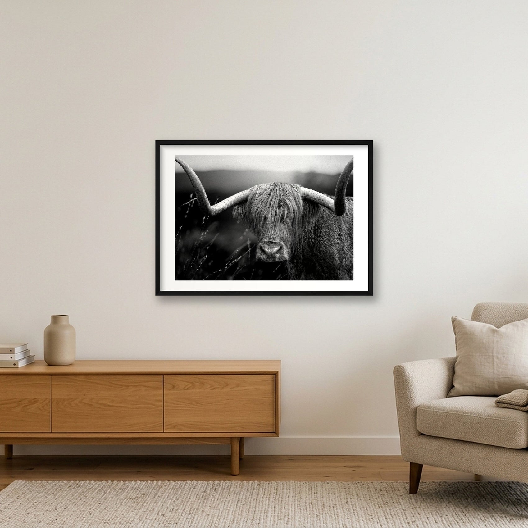 1586 — 84×59cm, 33×23" Black Frame