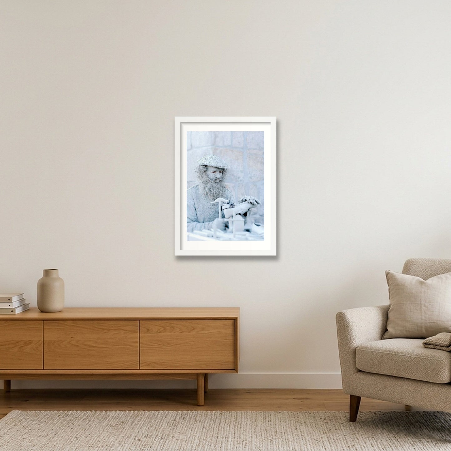 422 — A3 (30×42cm, 12×17") White Frame