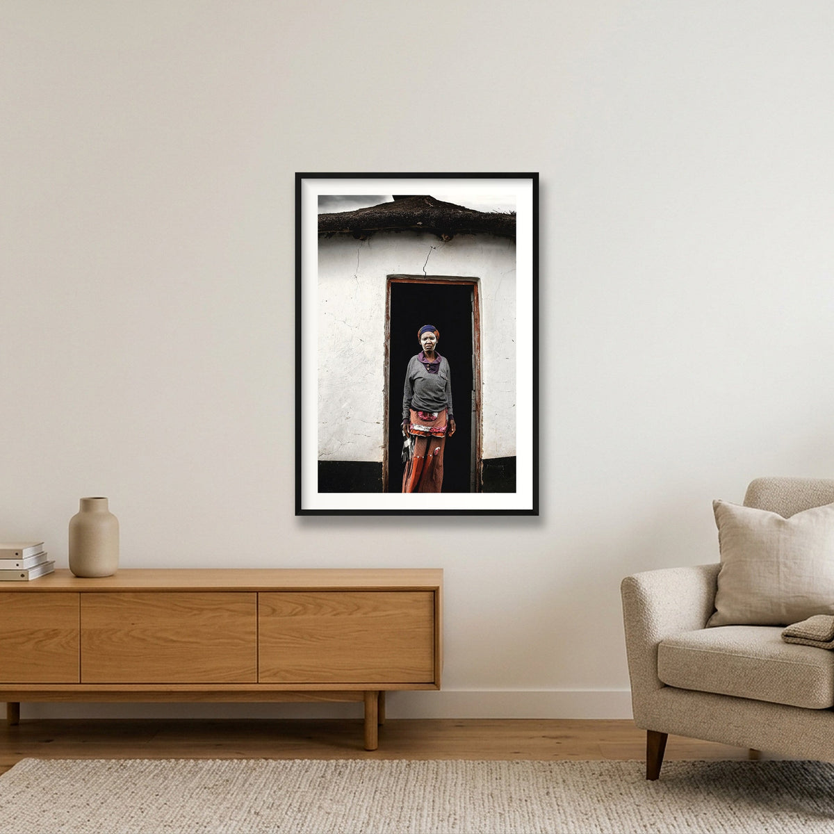 90 — 70×100cm, 28×39" Black Frame
