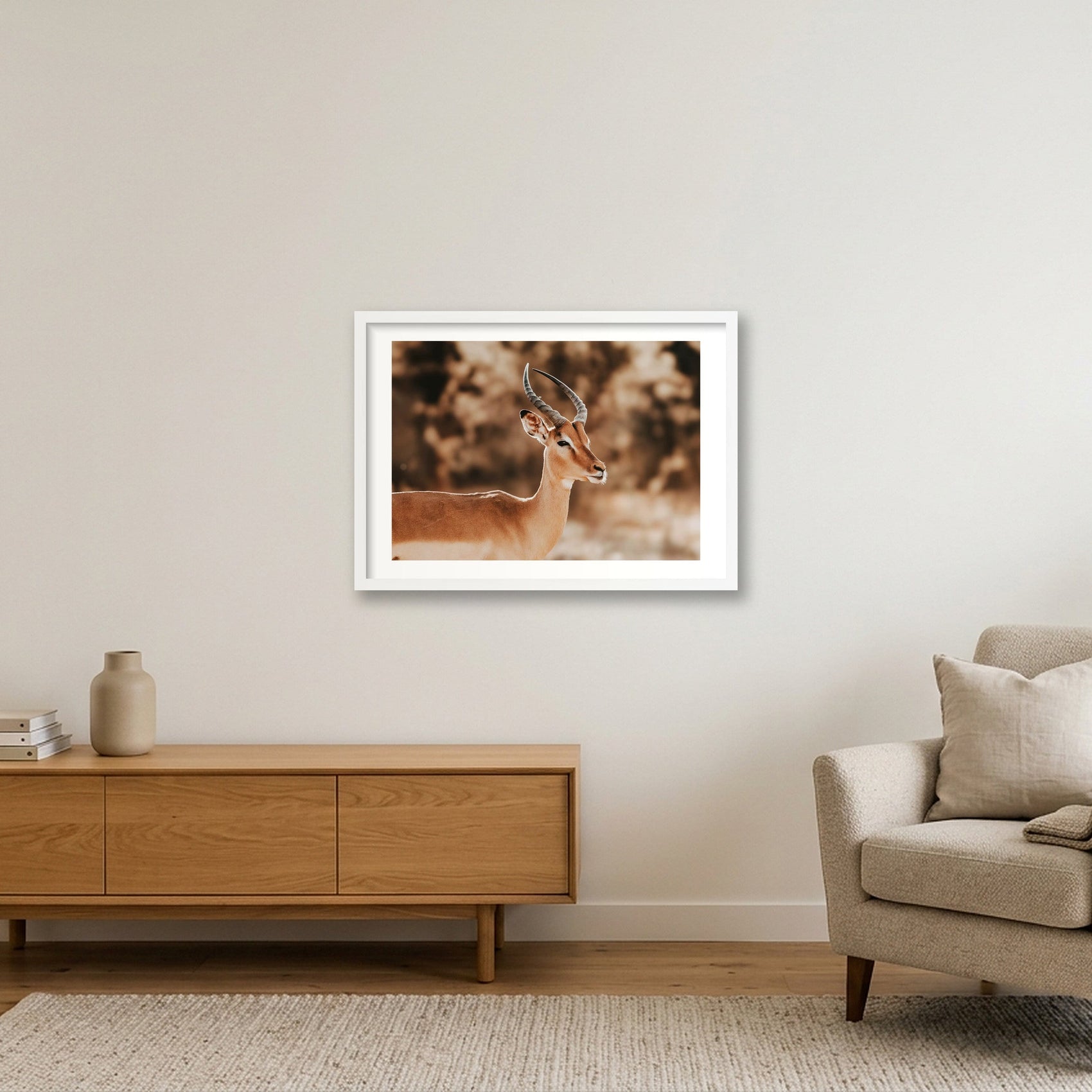 444 — 59×42cm, 23×17" White Frame