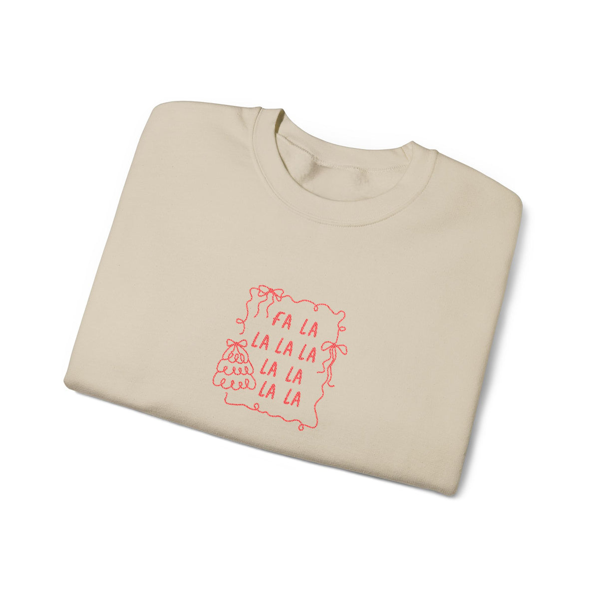Fa La La Sweatshirt Gift For Wife Holiday Crewneck Seasonal Winter Present For Sister Cottagecore – product image 2