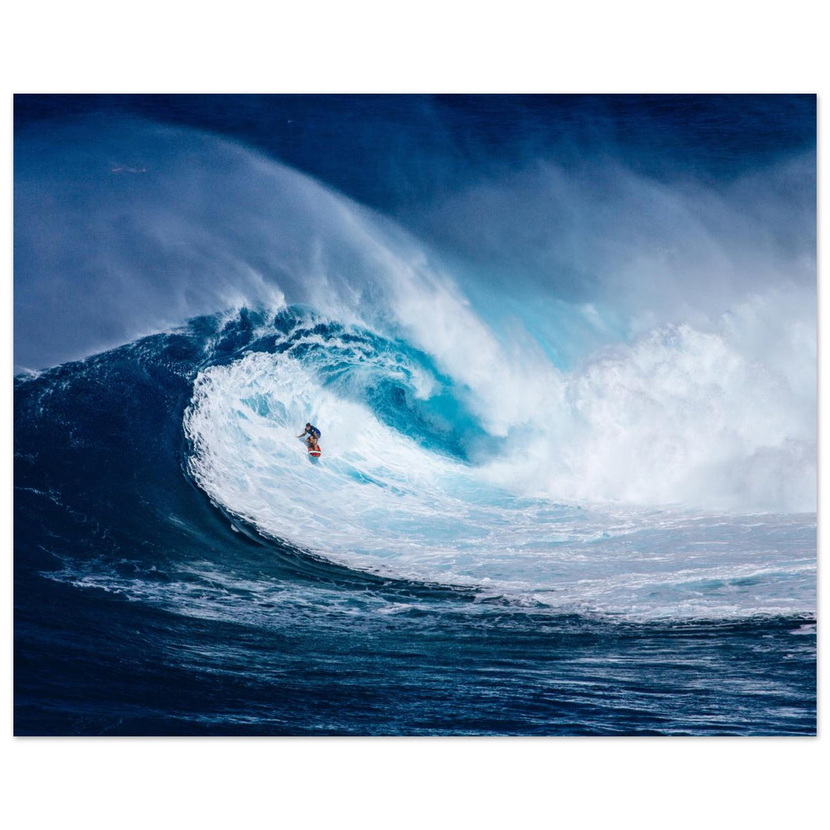 Ocean Wave Surfing Wall Art foam board wall art print for modern home decor by Kzara Visual