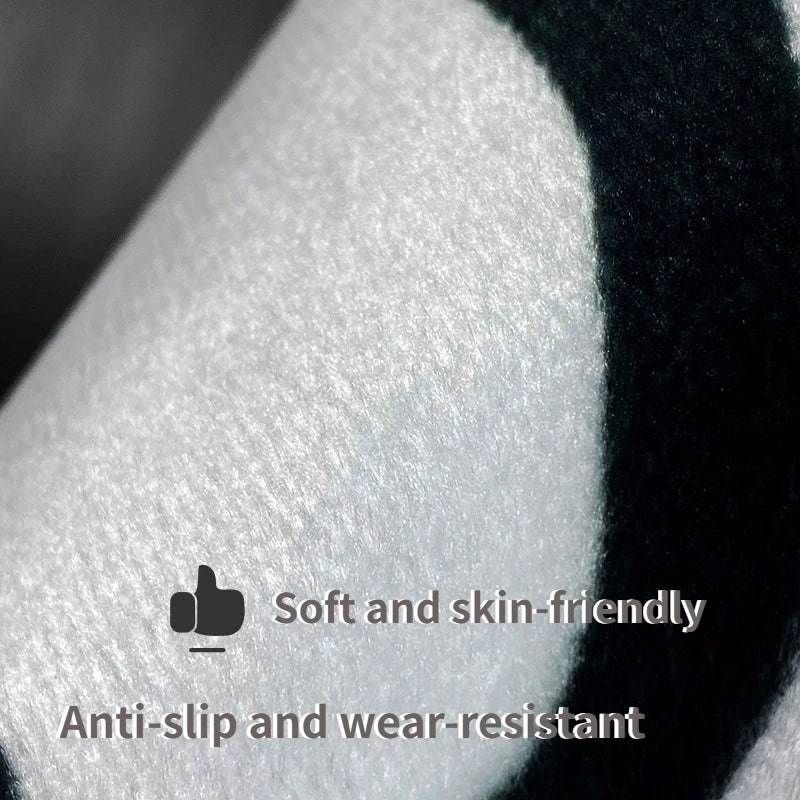 Text 'Soft and skin-friendly' and 'Anti-slip and wear-resistant' on a textured surface.
