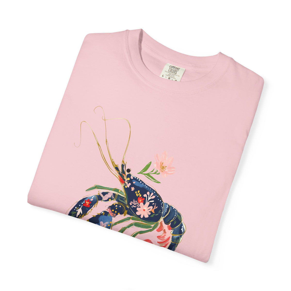 Floral Lobster T Shirt Nautical Sea Life Tee Coastal Gift For Sister Botanical Ocean Graphic Beach – product image 12