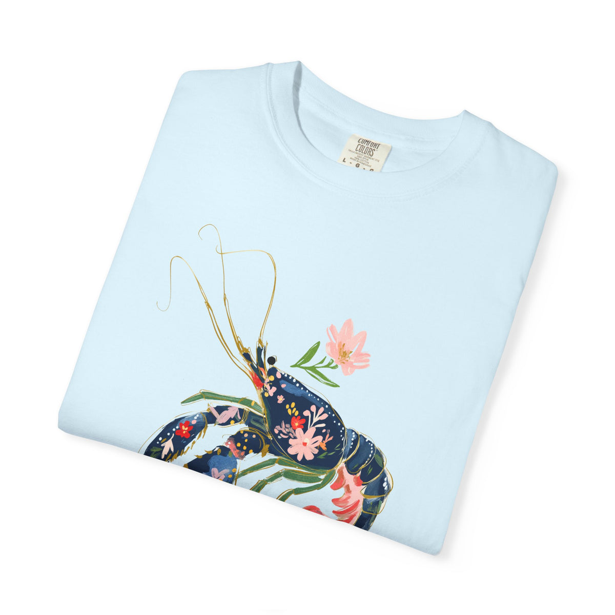Floral Lobster T Shirt Nautical Sea Life Tee Coastal Gift For Sister Botanical Ocean Graphic Beach – product image 8