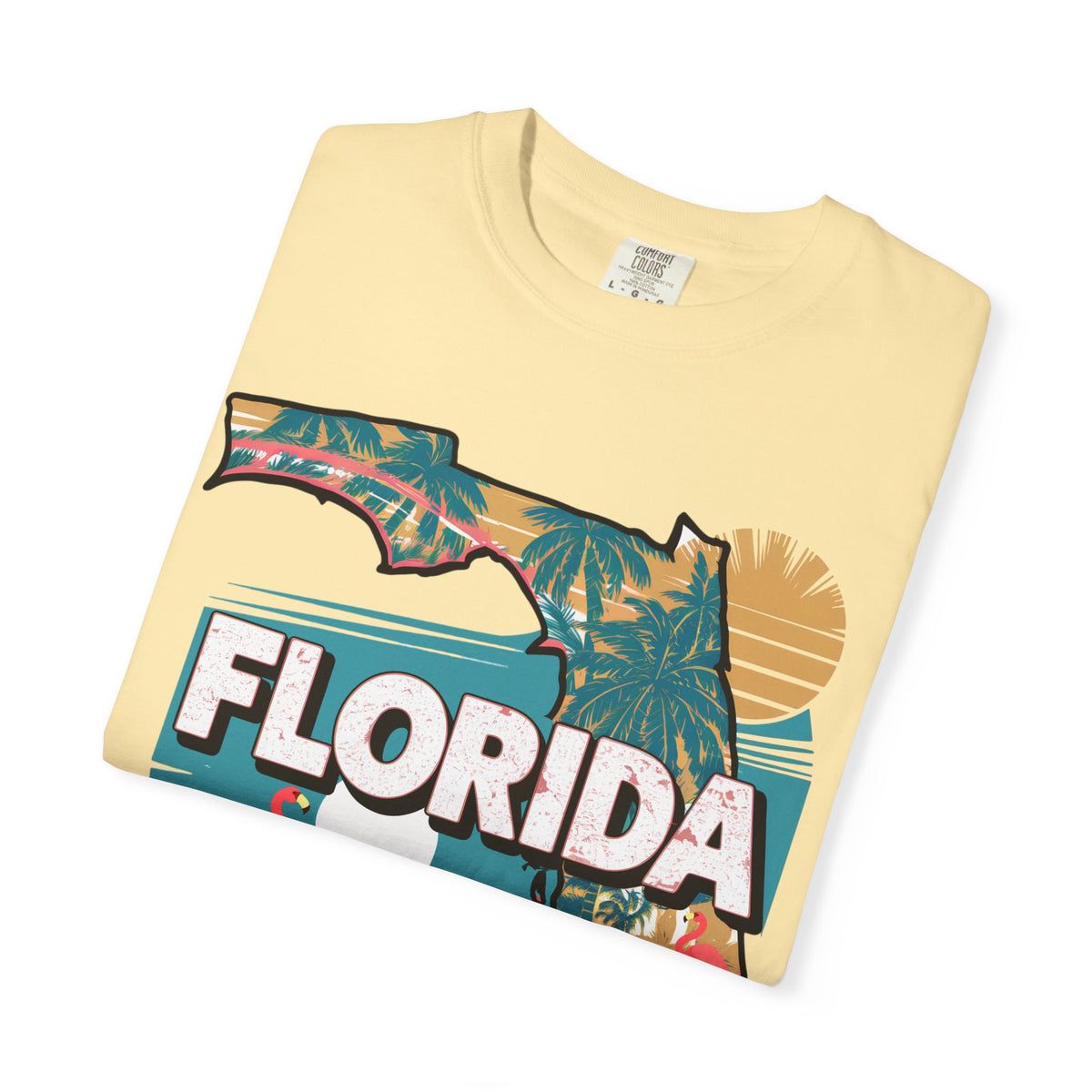 Florida Map T Shirt Summer Florida Tee Beach Aesthetic Shirt Sunshine State Graphic Tee Travel – product image 2