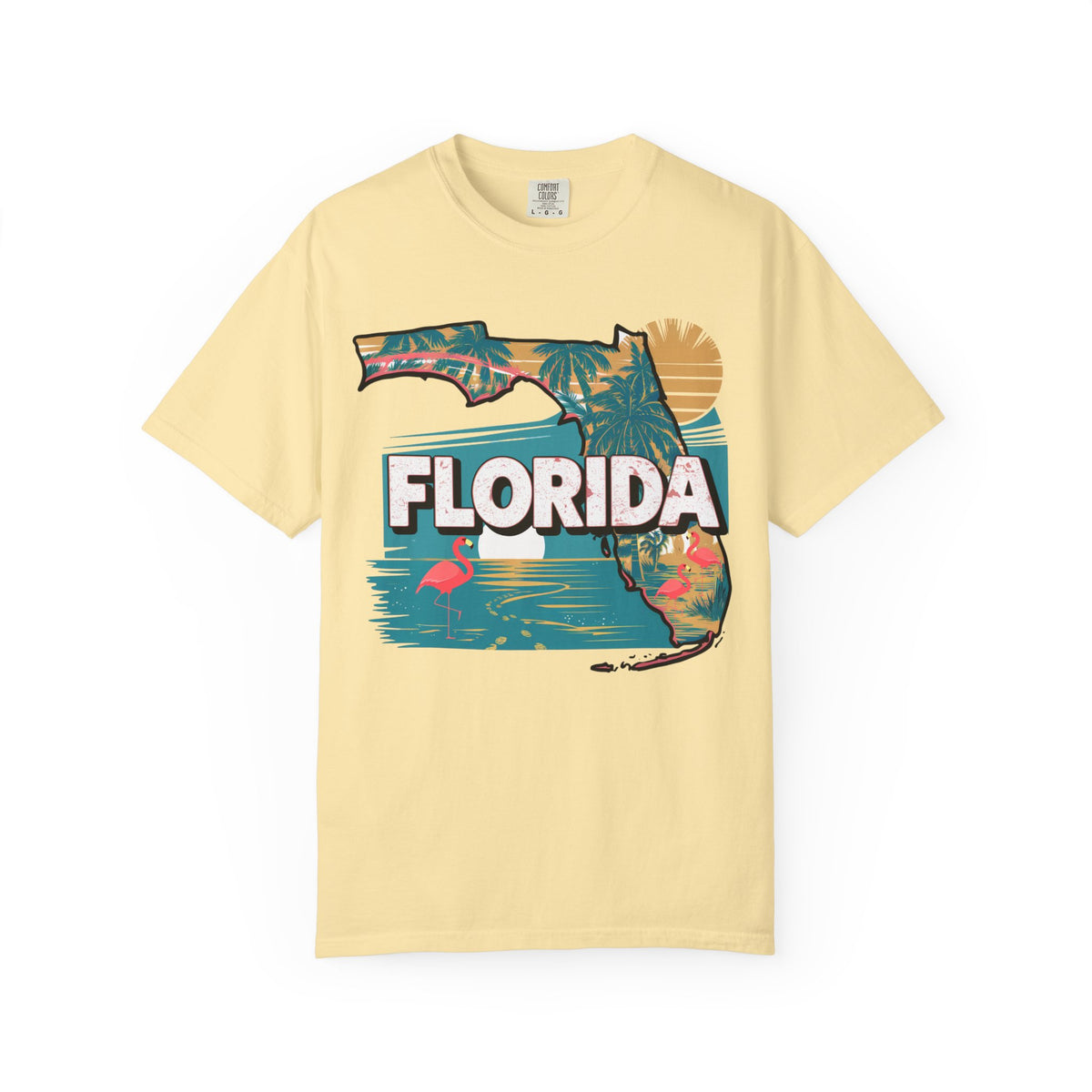 Florida Map T Shirt Summer Florida Tee Beach Aesthetic Shirt Sunshine State Graphic Tee Travel – product image 7