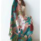 Forest botanical woven throw blanket product detail view 3