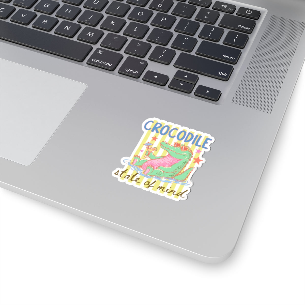 Funny Crocodile Sticker For Summer Decal Retro Poolside Animal Decal For Animal Lover Gift Crocodile – product image 5