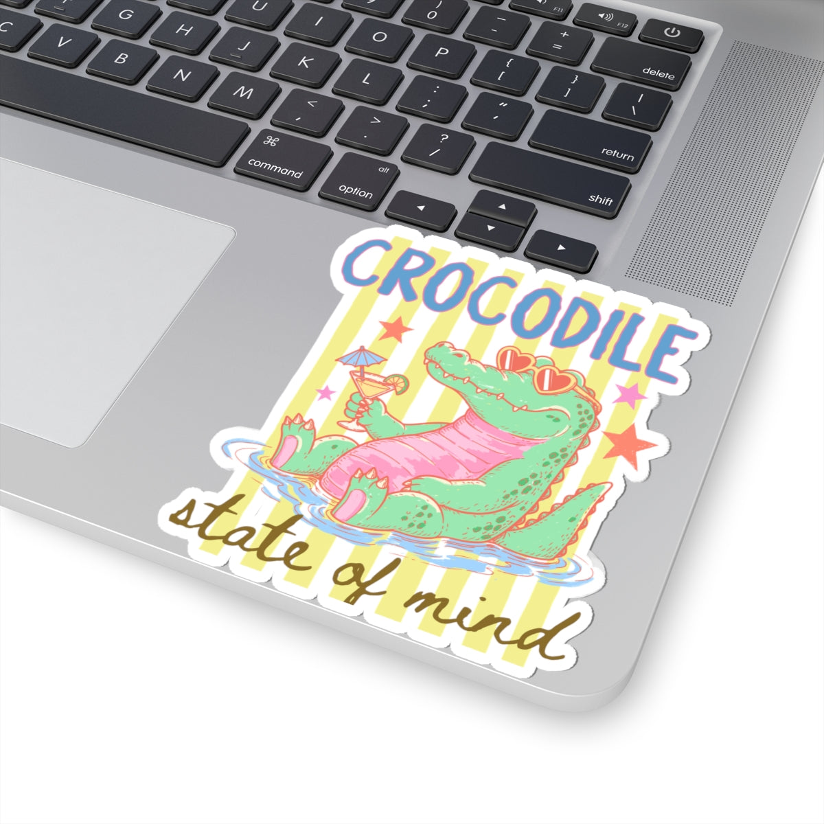 Funny Crocodile Sticker For Summer Decal Retro Poolside Animal Decal For Animal Lover Gift Crocodile – product image 9