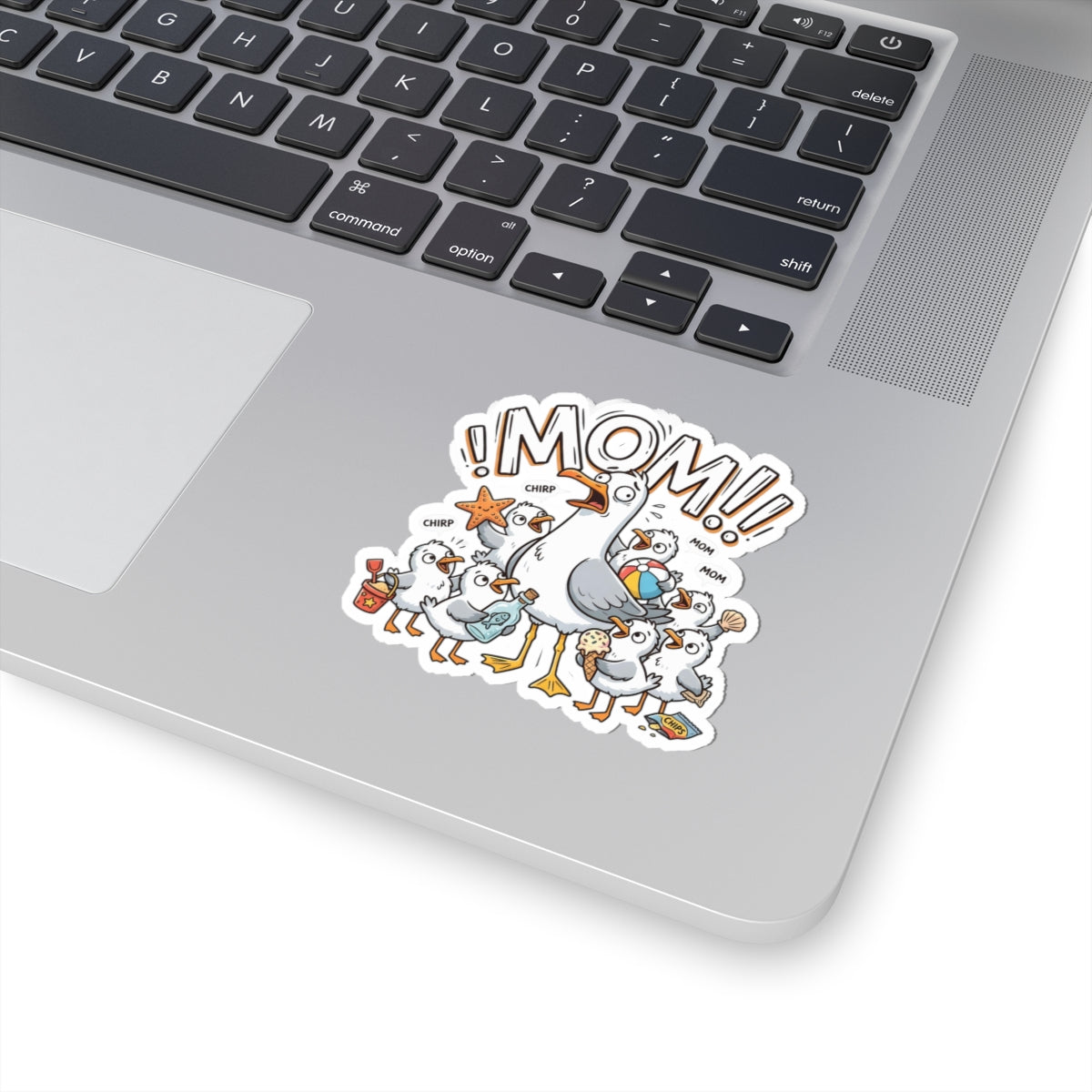 Funny Seagull Mom Sticker For Stressed Mom Gift Chaotic Beach Parenting Decal Gift For Mom Silly – product image 7