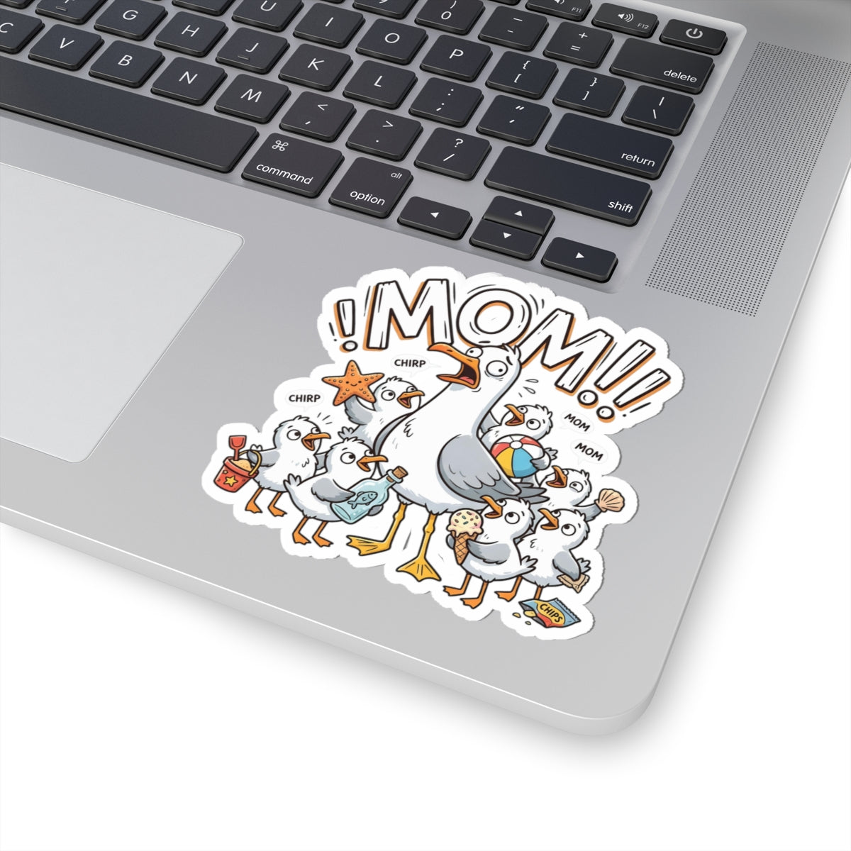 Funny Seagull Mom Sticker For Stressed Mom Gift Chaotic Beach Parenting Decal Gift For Mom Silly – product image 9