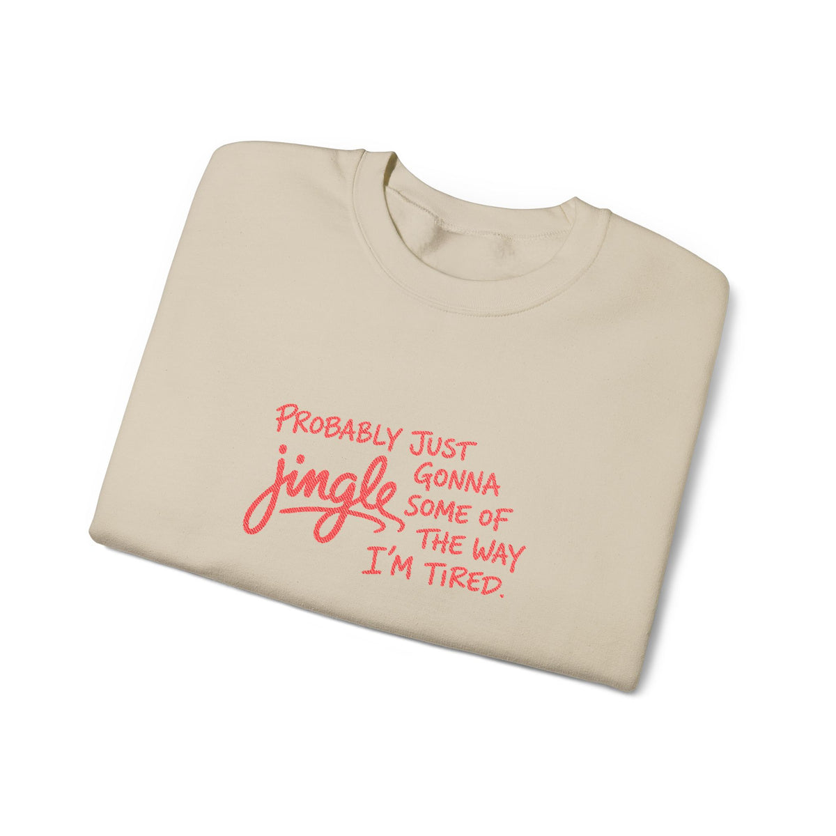 Funny Tired Christmas Sweatshirt Gift For Wife Holiday Crewneck Present For Sister Sarcastic Winter – product image 2