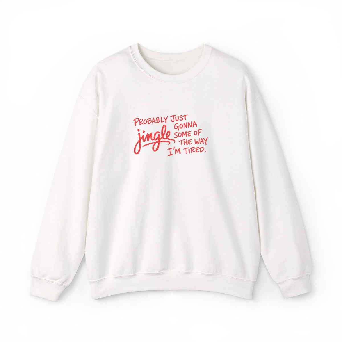 Funny Tired Christmas Sweatshirt Gift For Wife Holiday Crewneck Present For Sister Sarcastic Winter – product image 4