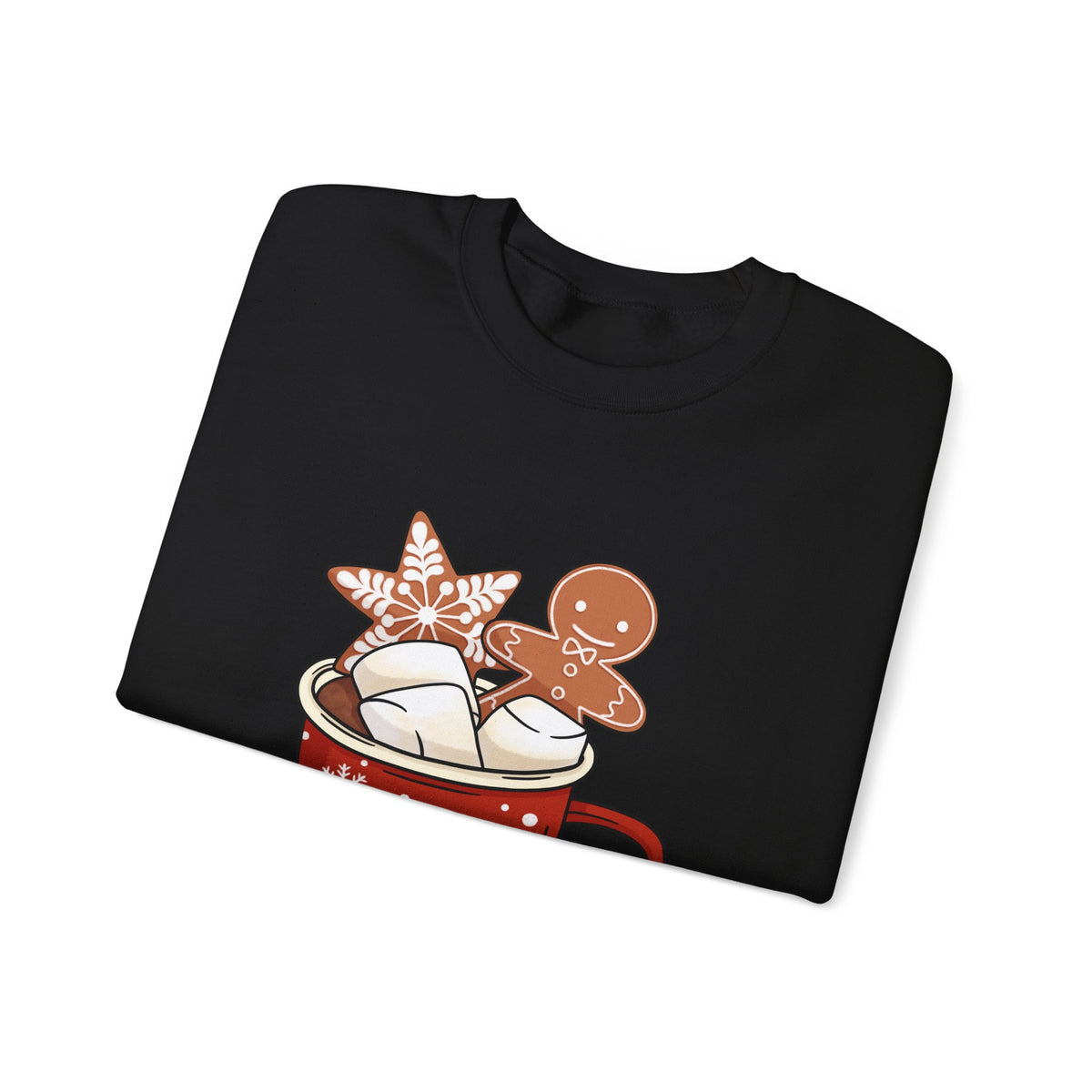 Gingerbread Cocoa Christmas Sweatshirt Gift For Wife Holiday Crewneck Present For Girlfriend Cute – product image 2