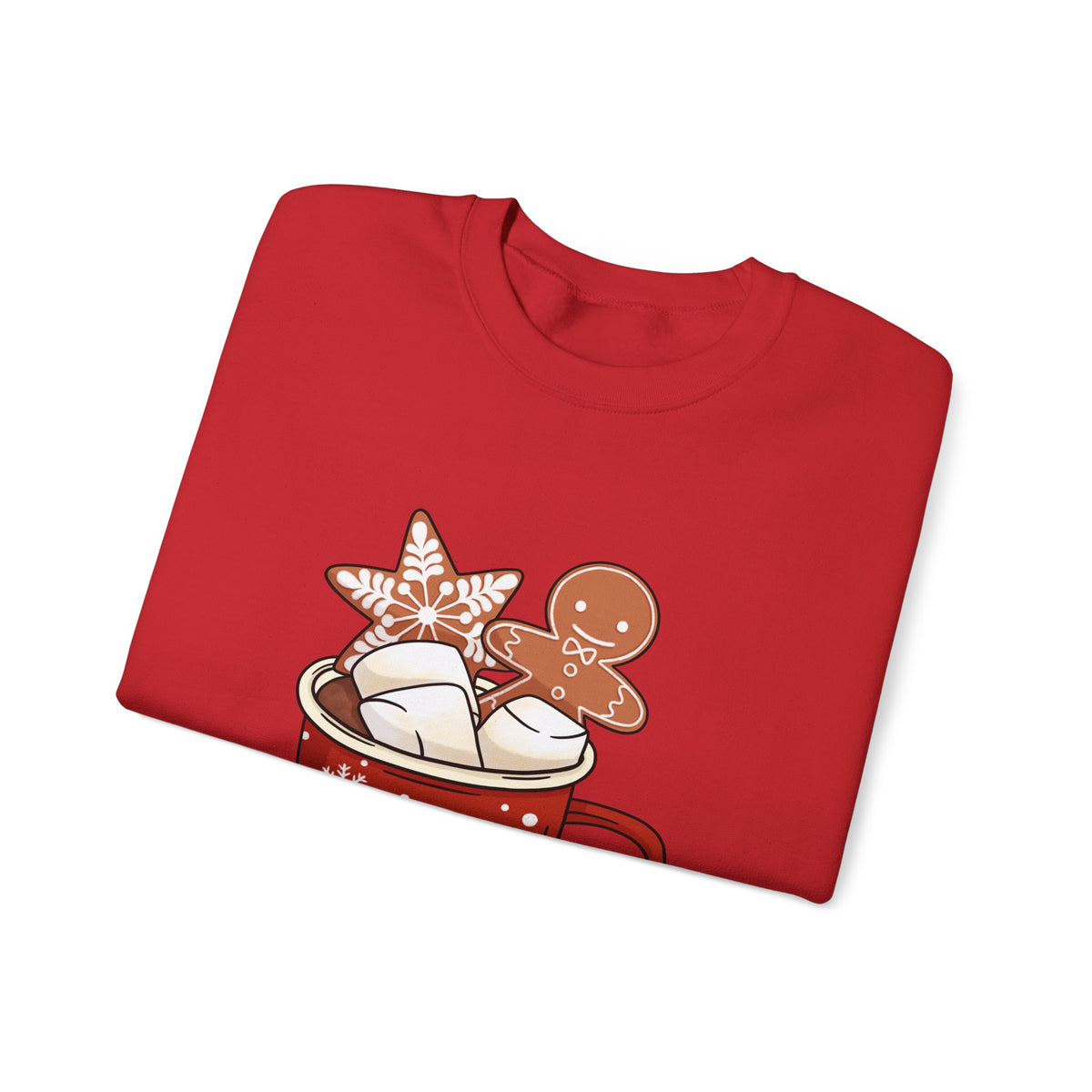 Gingerbread Cocoa Christmas Sweatshirt Gift For Wife Holiday Crewneck Present For Girlfriend Cute – product image 3