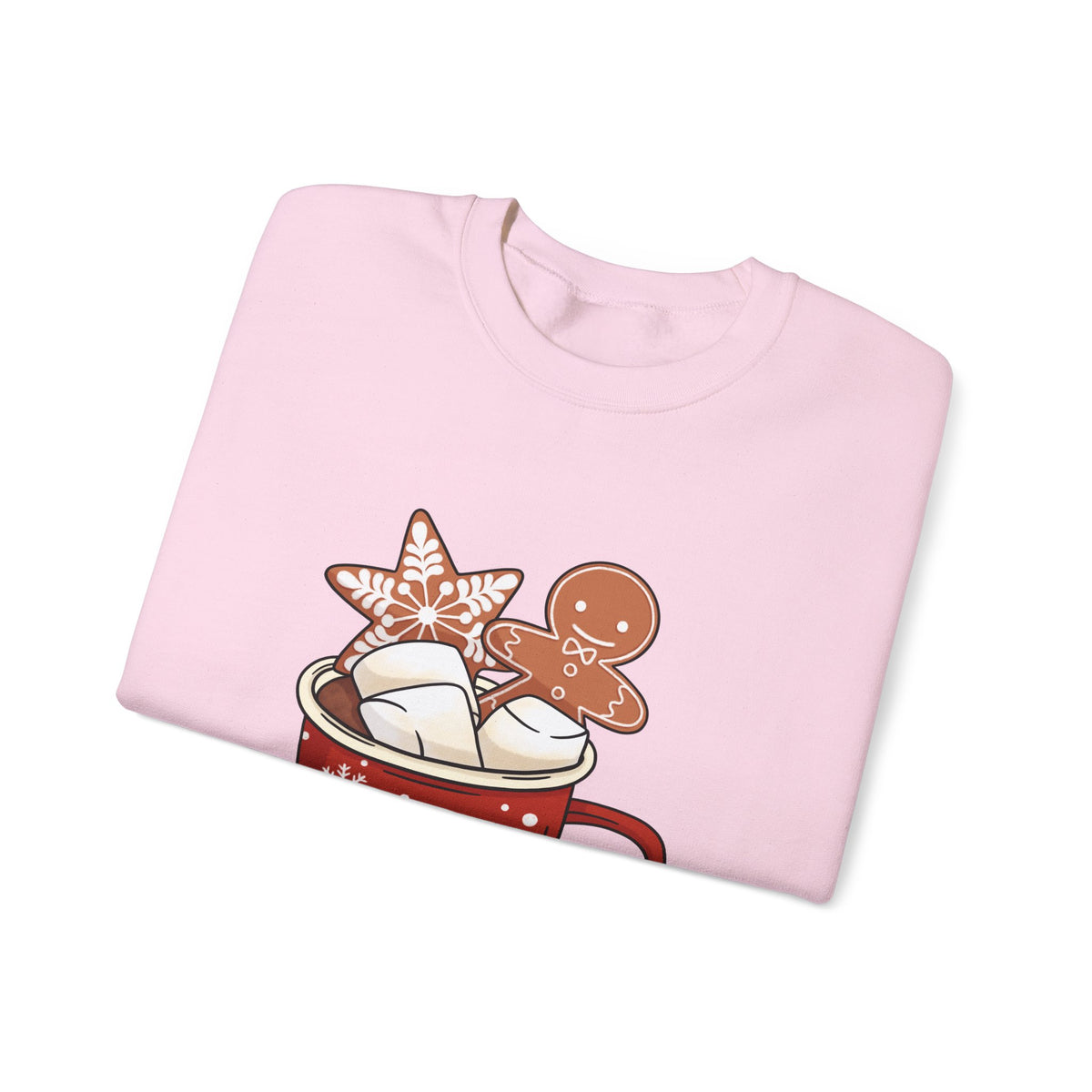 Gingerbread Cocoa Christmas Sweatshirt Gift For Wife Holiday Crewneck Present For Girlfriend Cute – product image 4