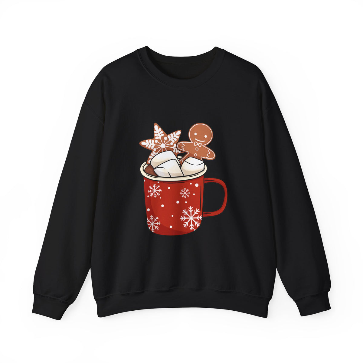 Gingerbread Cocoa Christmas Sweatshirt Gift For Wife Holiday Crewneck Present For Girlfriend Cute – product image 7