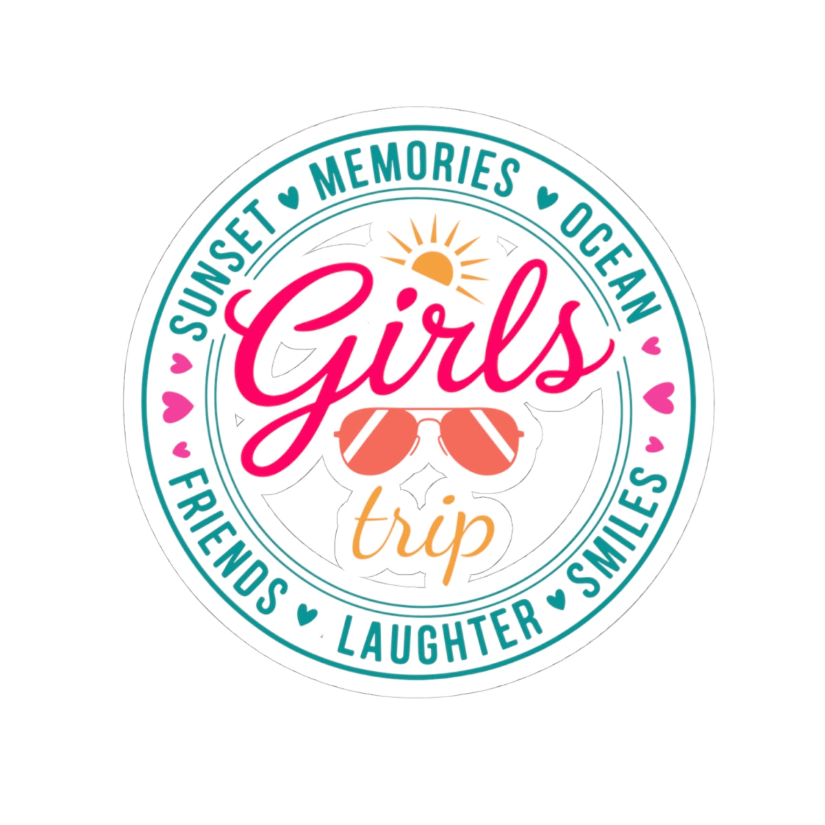 Girls Trip Sticker Beach Vacation Decal Bachelorette Party Favor Best Friend Gift Summer Travel