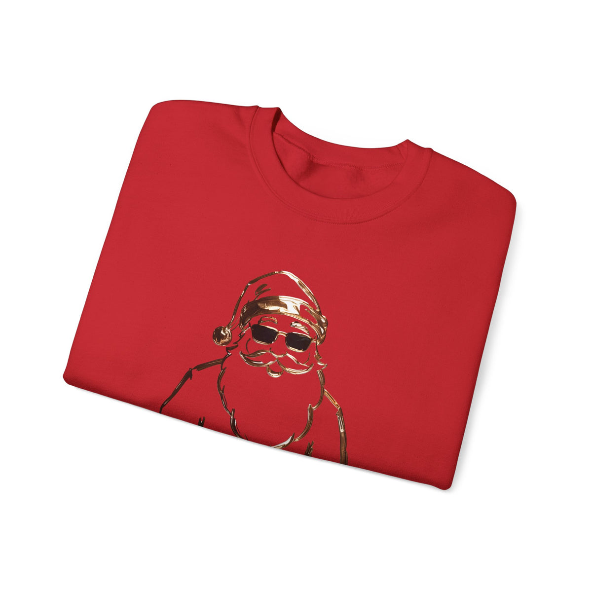Gold Santa Sweater Retro Christmas Sweatshirt Santa Pullover Vintage Holiday Jumper Festive Winter – product image 12