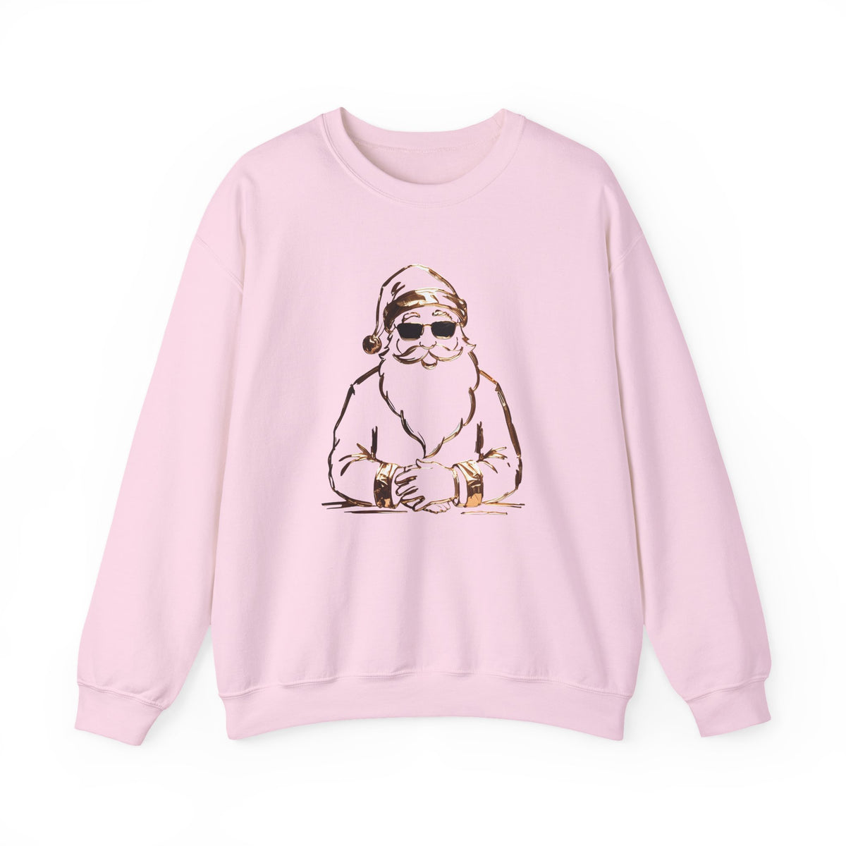 Gold Santa Sweater Retro Christmas Sweatshirt Santa Pullover Vintage Holiday Jumper Festive Winter – product image 5